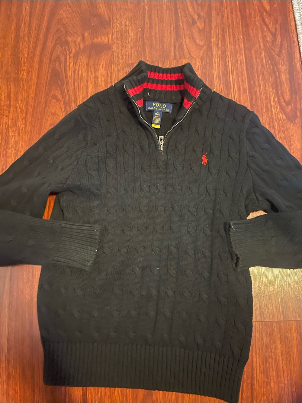 Ralph Lauren Boys Cable Knit Sweater Sz 10-12 M